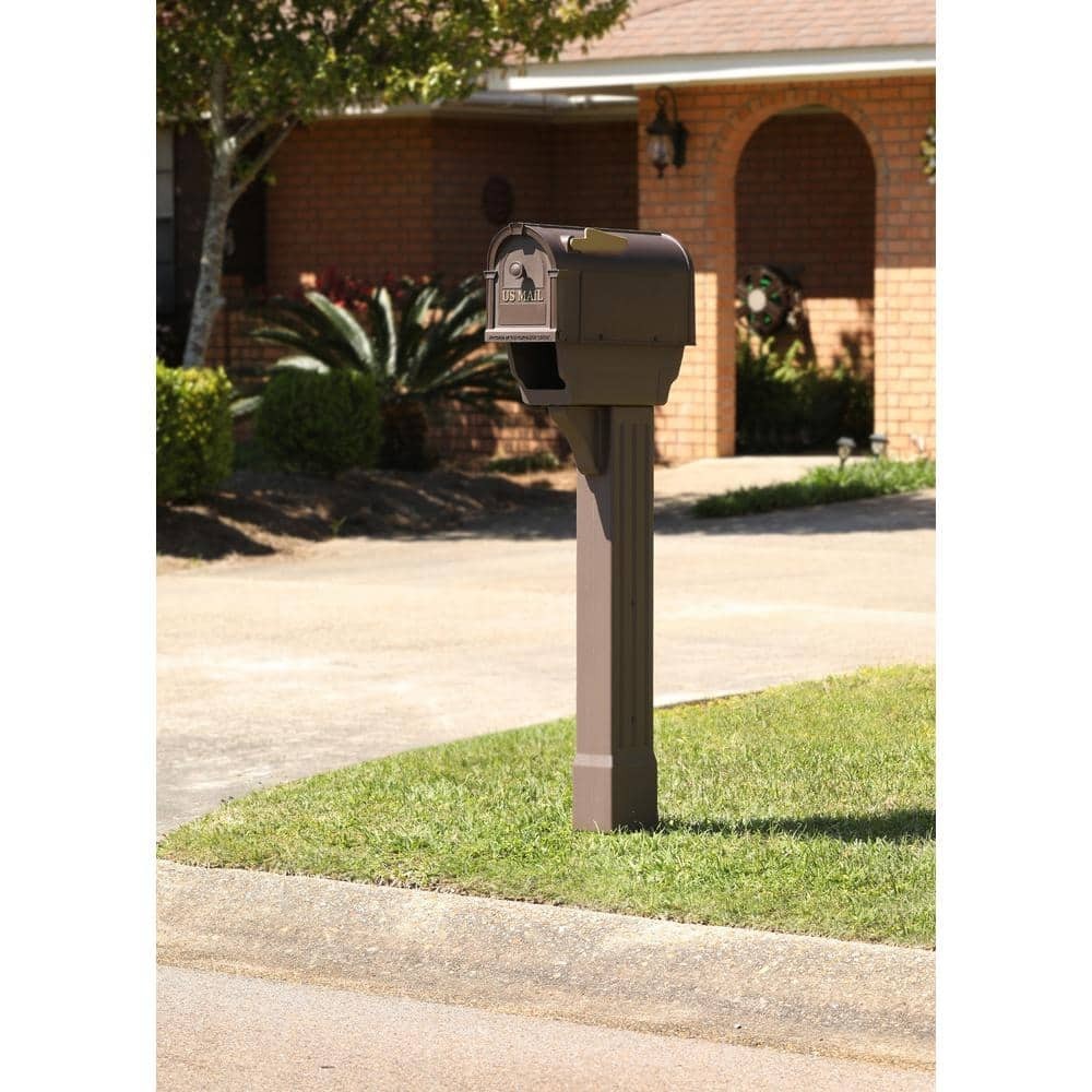 Postal Pro Bronze Mailbox Kit Hampton All in One Postmaster General Approved