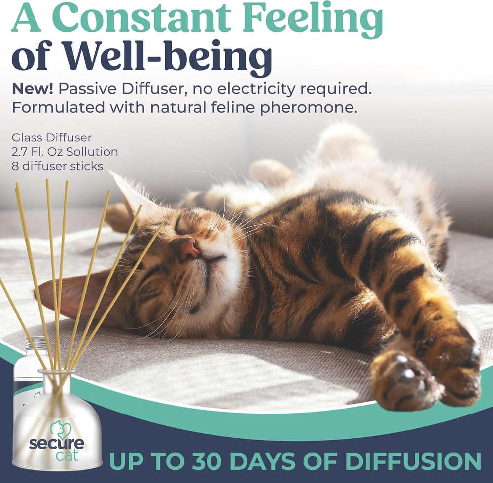 Securecat Calming Diffuser for Supporting Calm and Well-Being to Help Relieve An