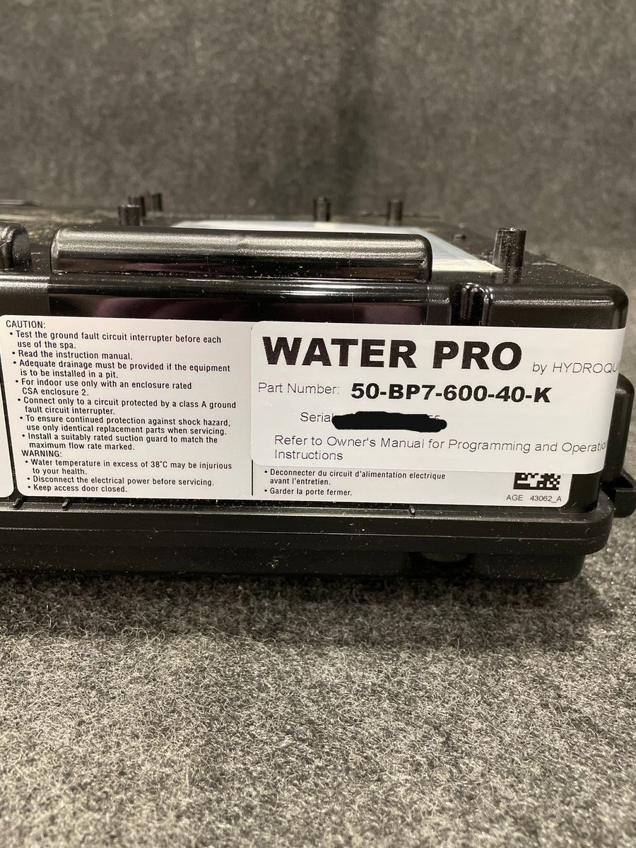 WATER PRO BP7 Retrofit Spa Control 4.0kW Heater W/ TP600 Topside Control Keypad