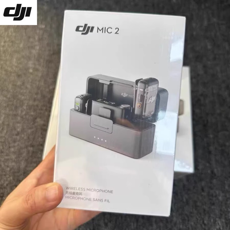 DJI Mic 2 (2 TX + 1 RX + Charging Case) Wireless Microphone for Camera & Phone