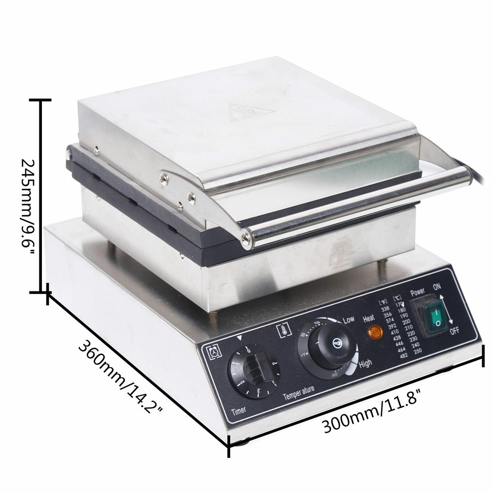 6-Grid Waffle Making Machine, Waffle Maker Machine for Home Cake Shop 1750W