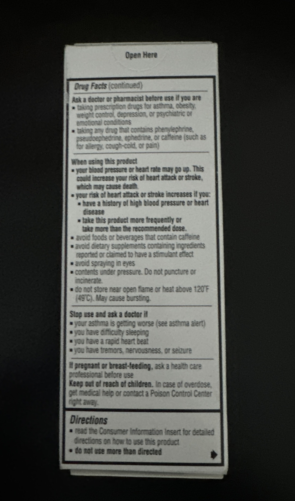 Primatene Mist Epinephrine Inhalation Aerosol 160 Sprays EXP 01/2026