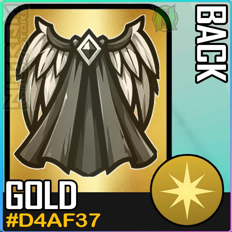 World Zero WZ - COSMETICS - #D4AF37 (GOLD) - BACK
