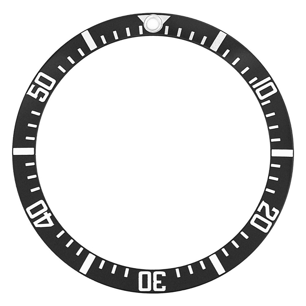 REPLACEMENT BEZEL INSERT BLACK FOR WATCH 36.60MM X 30.30MM