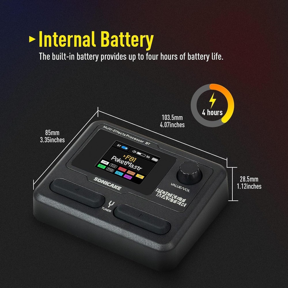 Pocket Master-Multi Effects Guitar Pedal with 9 Ef