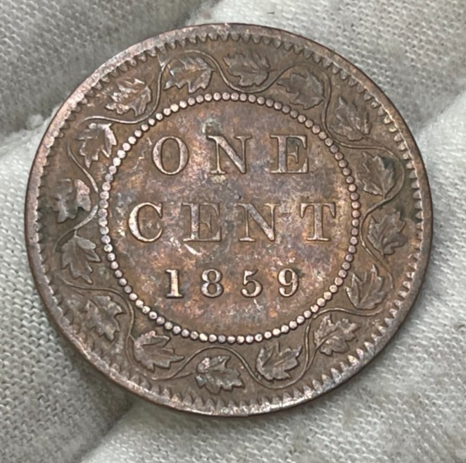 1859 Canada One Cent Coin