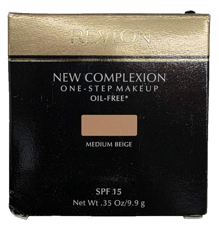 NEW Revlon New Complexion One Step COMPACT Makeup-Medium Beige