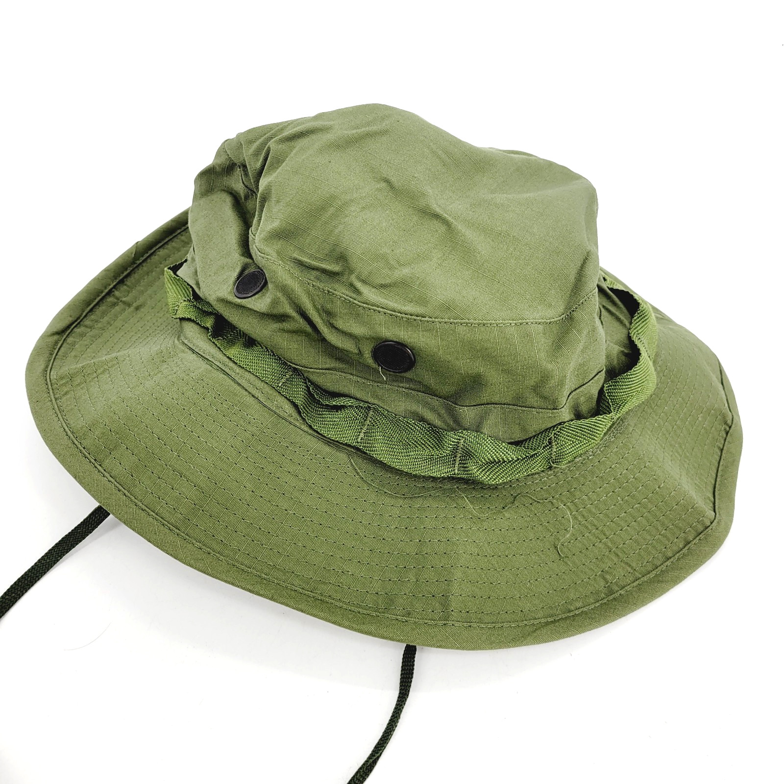 Vietnam War Jungle Hat w/ Insect Net Poplin OG-107 DSA 1969 Size 6 7/8 Boonie