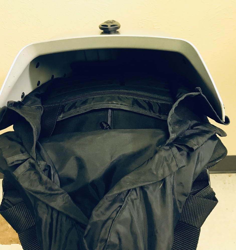 ERGO Megalopolis Aero Hardshell Motorcycle Backpack Spine Protector- Silver