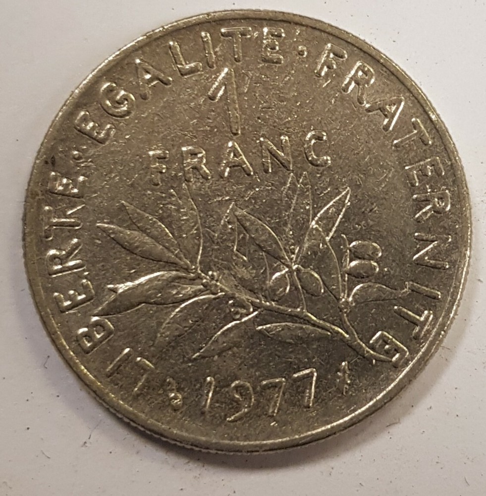 French 1977 1 Franc