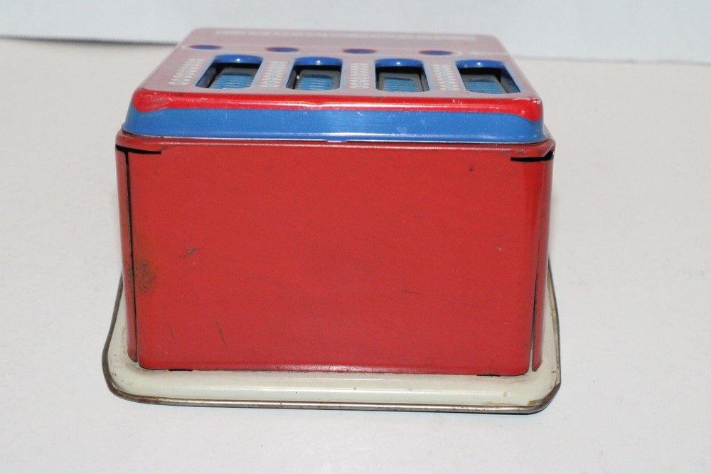 1940's Vintage Metal Tin Wolverine Adding Machine Hand Pull Dial Calculator