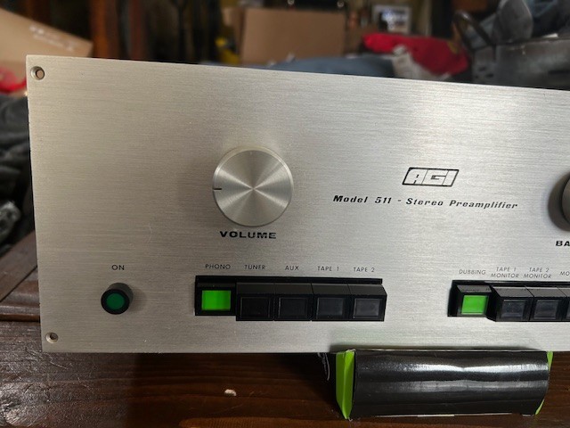 Vintage AGI 511 Preamplifier. READ.
