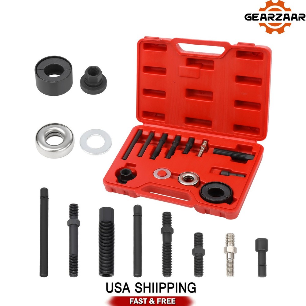 13pc Power Steering Pump Pulley Puller Remover & Alternator Installer Tool 13x