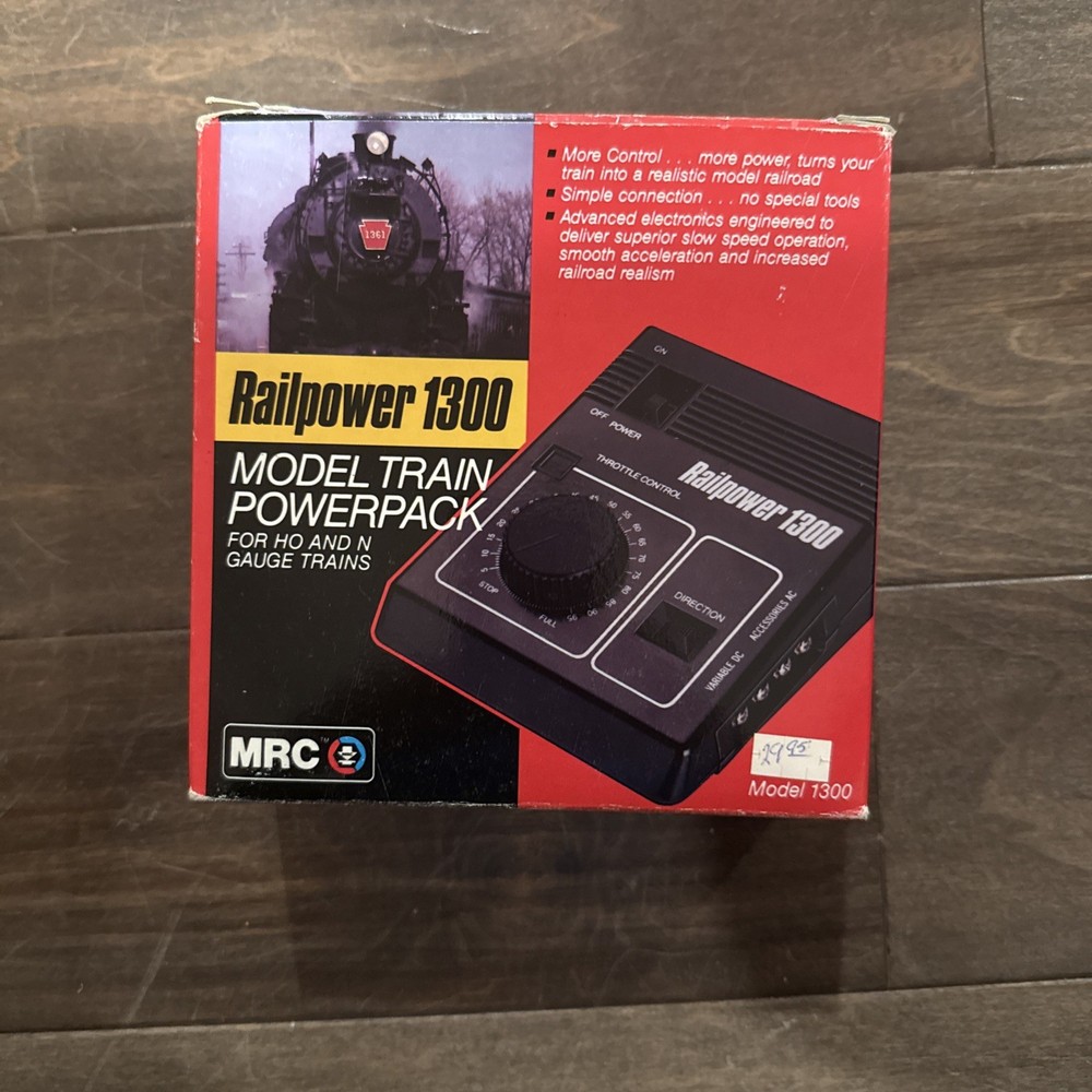 MRC Railpower 1300 Model Train Powerpack HO/N Scale