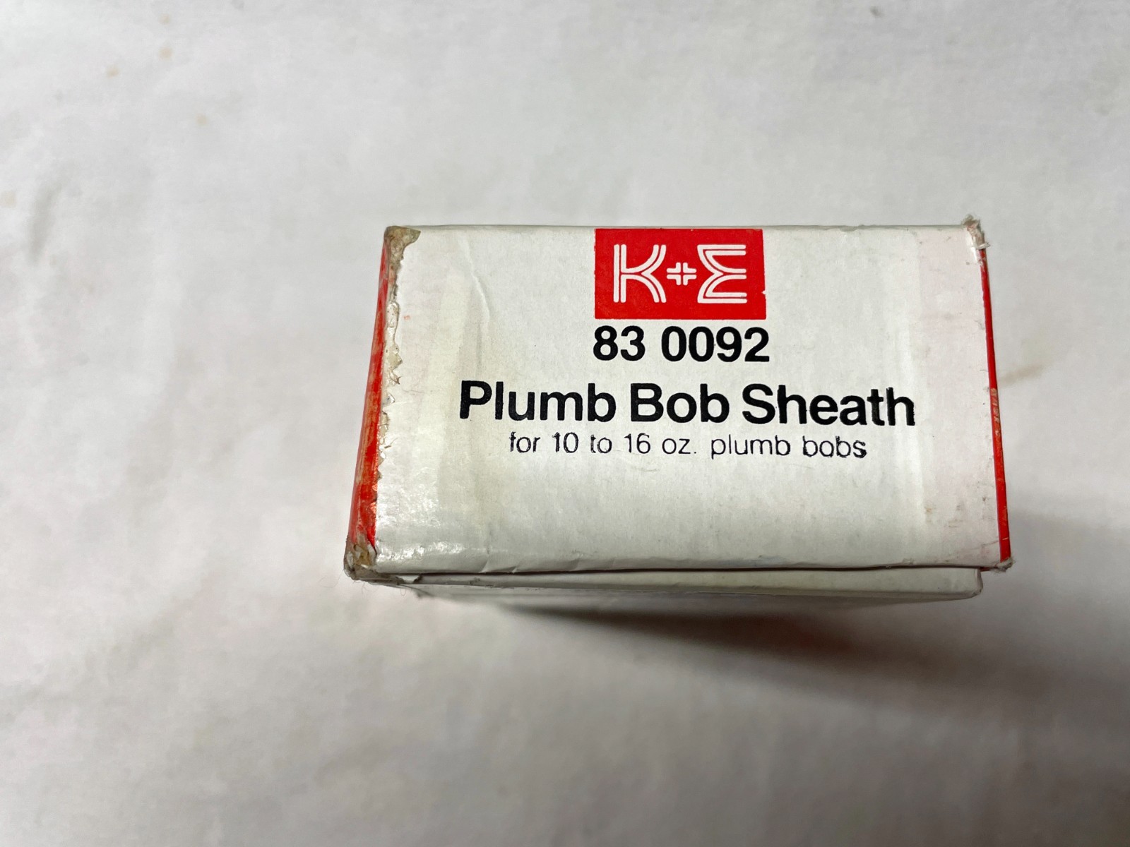 K&E Leather Sheath for 10-16 oz. Plumb Bob in Original Box Cat. No 83 0092