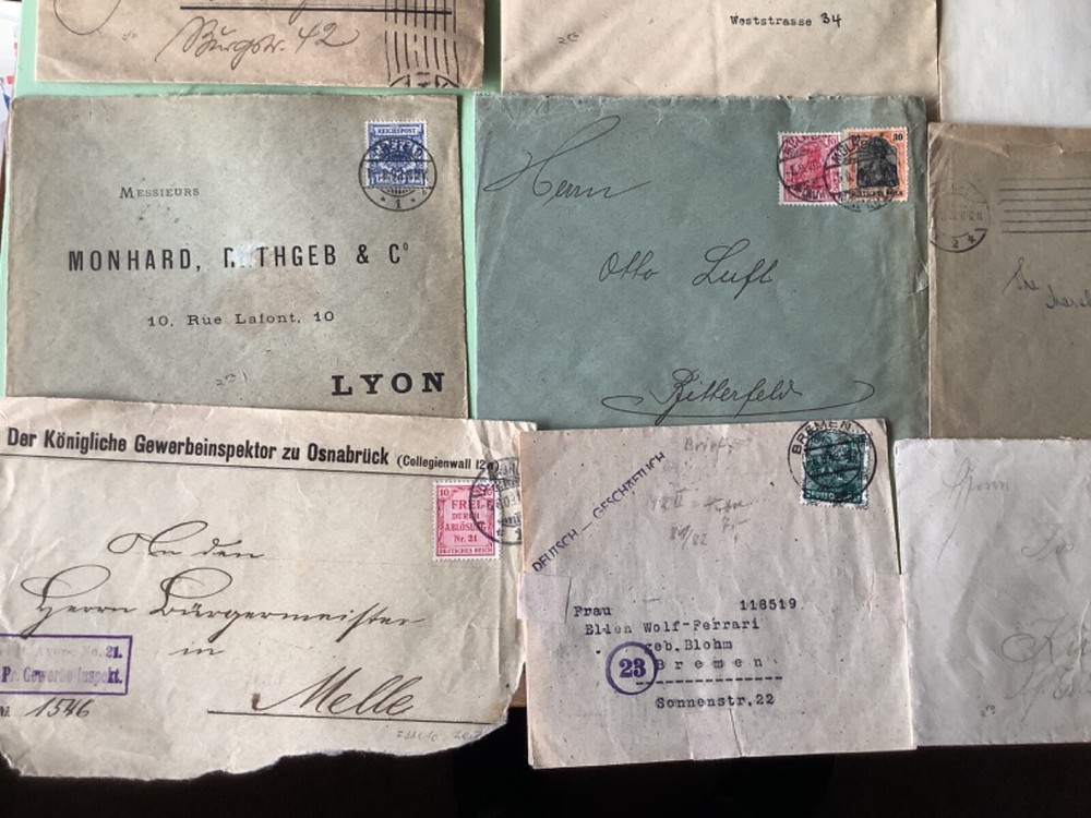 Germany vintage postal covers 16 items Ref A1831