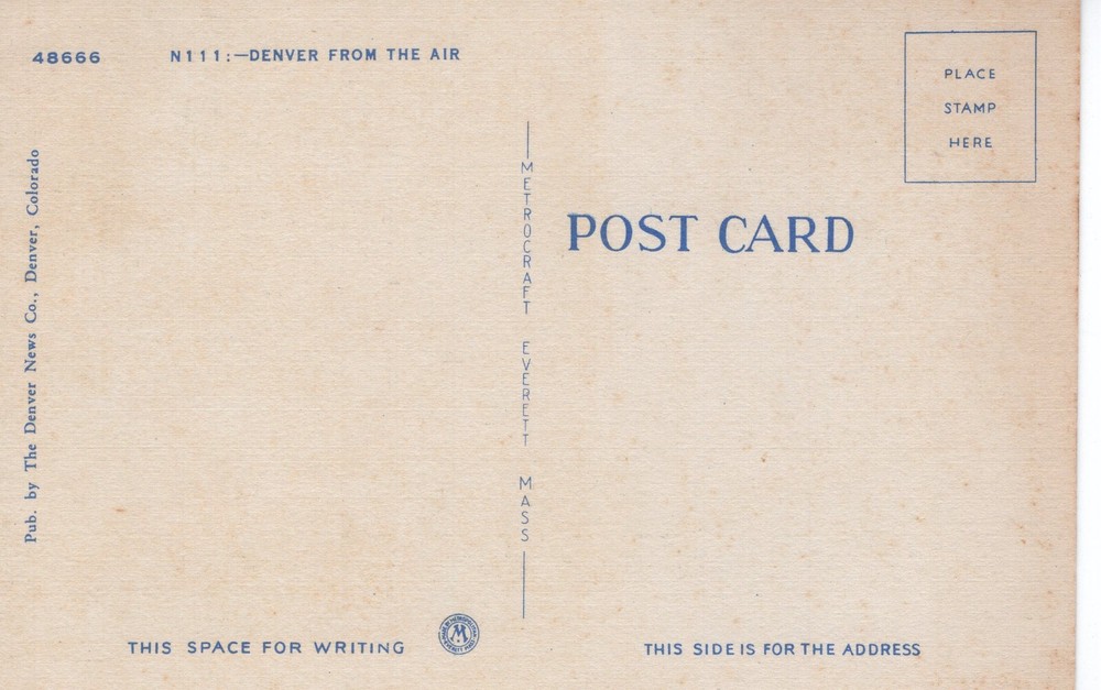 DENVER FROM THE AIR - PC1983