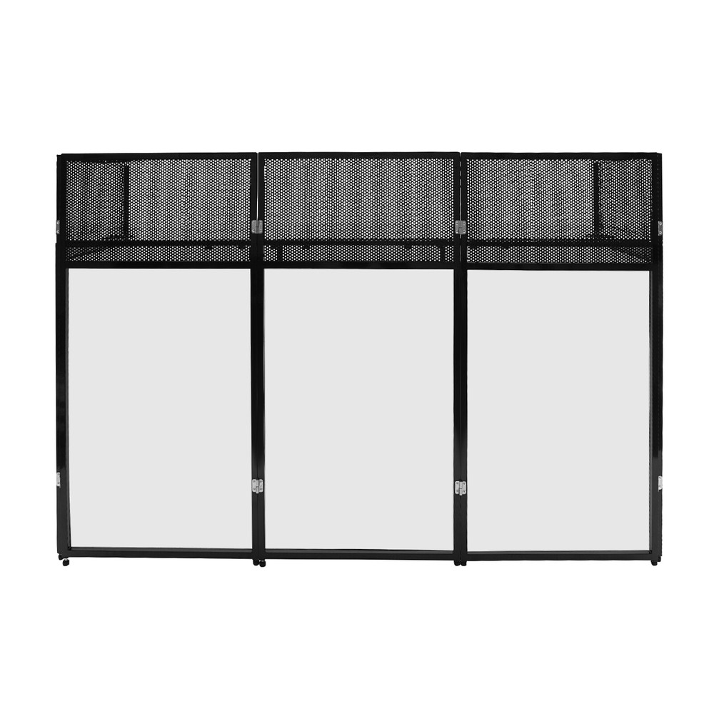 DJ Event Facade Foldable Screen Frame DJ Booth Stand w/ 23" x 73" Flat Table Top