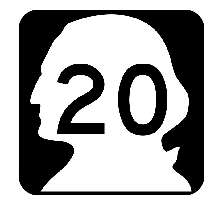 Washington State Route 20 Sticker Decal