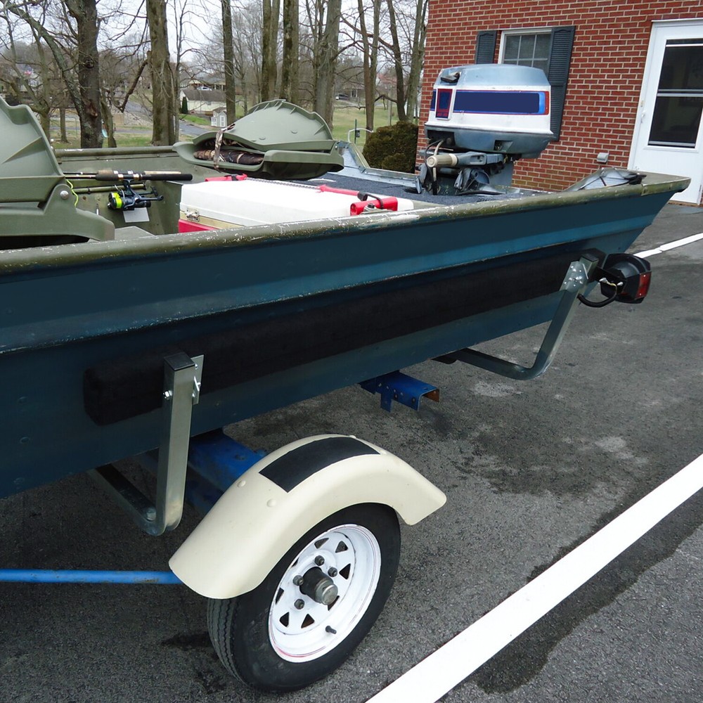 Adjustable 57" Boat Trailer Guide Bunks Carpeted Hot Dip Galvanized