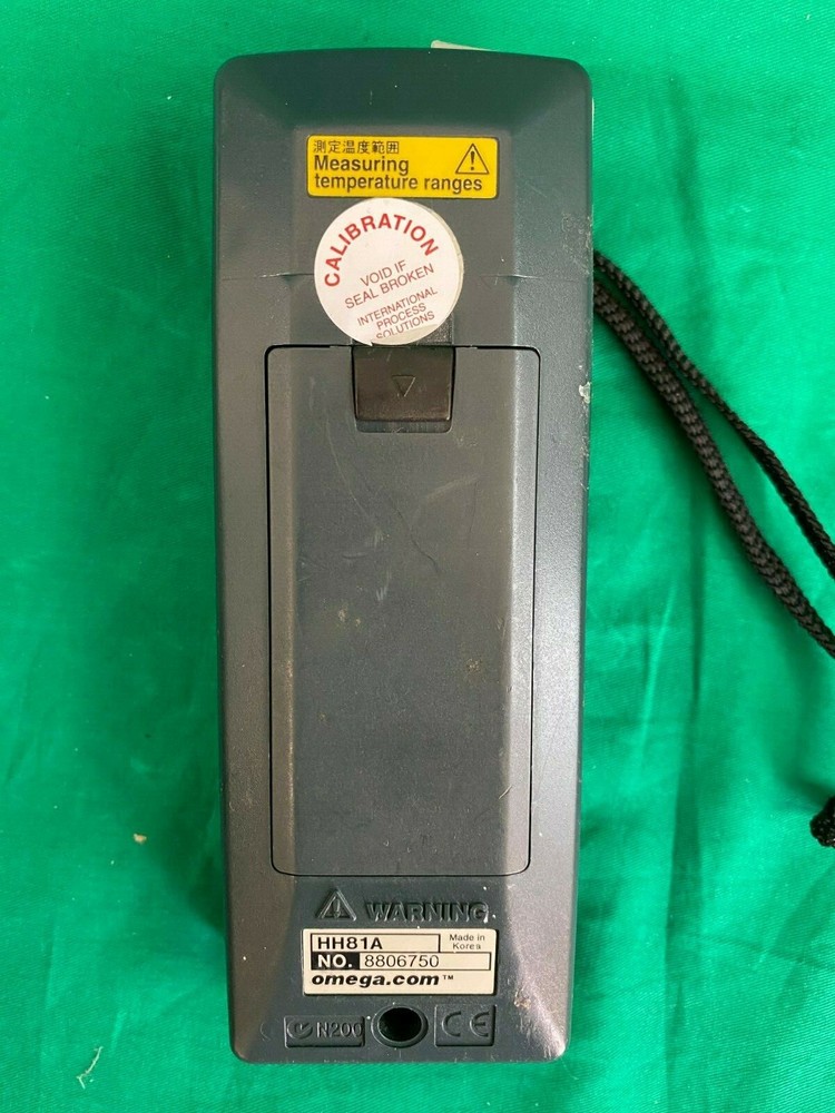 Omega Rugged High Accuracy Handheld Digital Thermometers HH81A