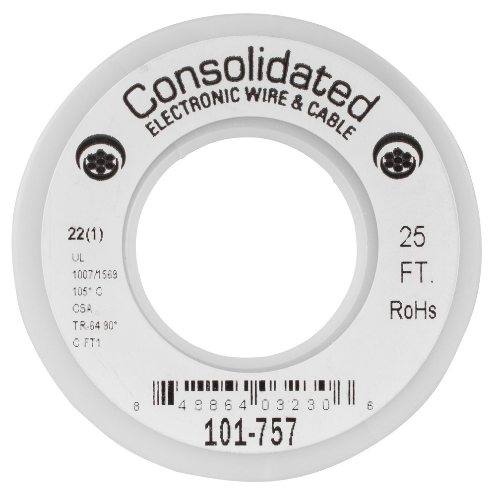 Consolidated 22 AWG Red Solid Hook-Up Wire 25 ft.