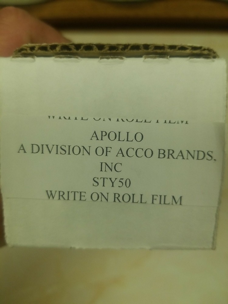 APOLLO CLEAR PROJECTOR FILM STY 50