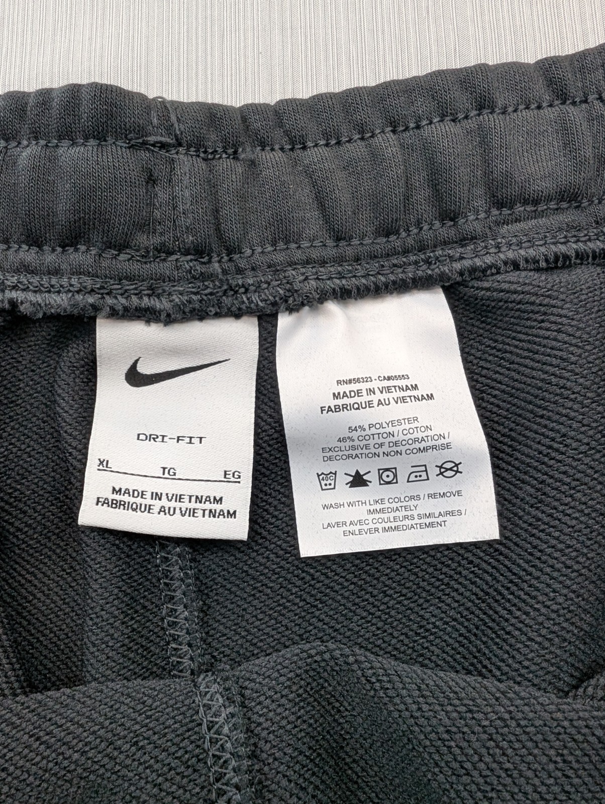 New Men's Nike Court Tennis Heritage Black Fleece Shorts HM6768 Sz XL