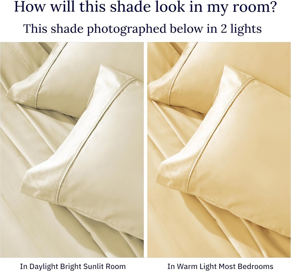 Design Den Deep Pocket King Fitted Sheet Only, 400 Thread Count