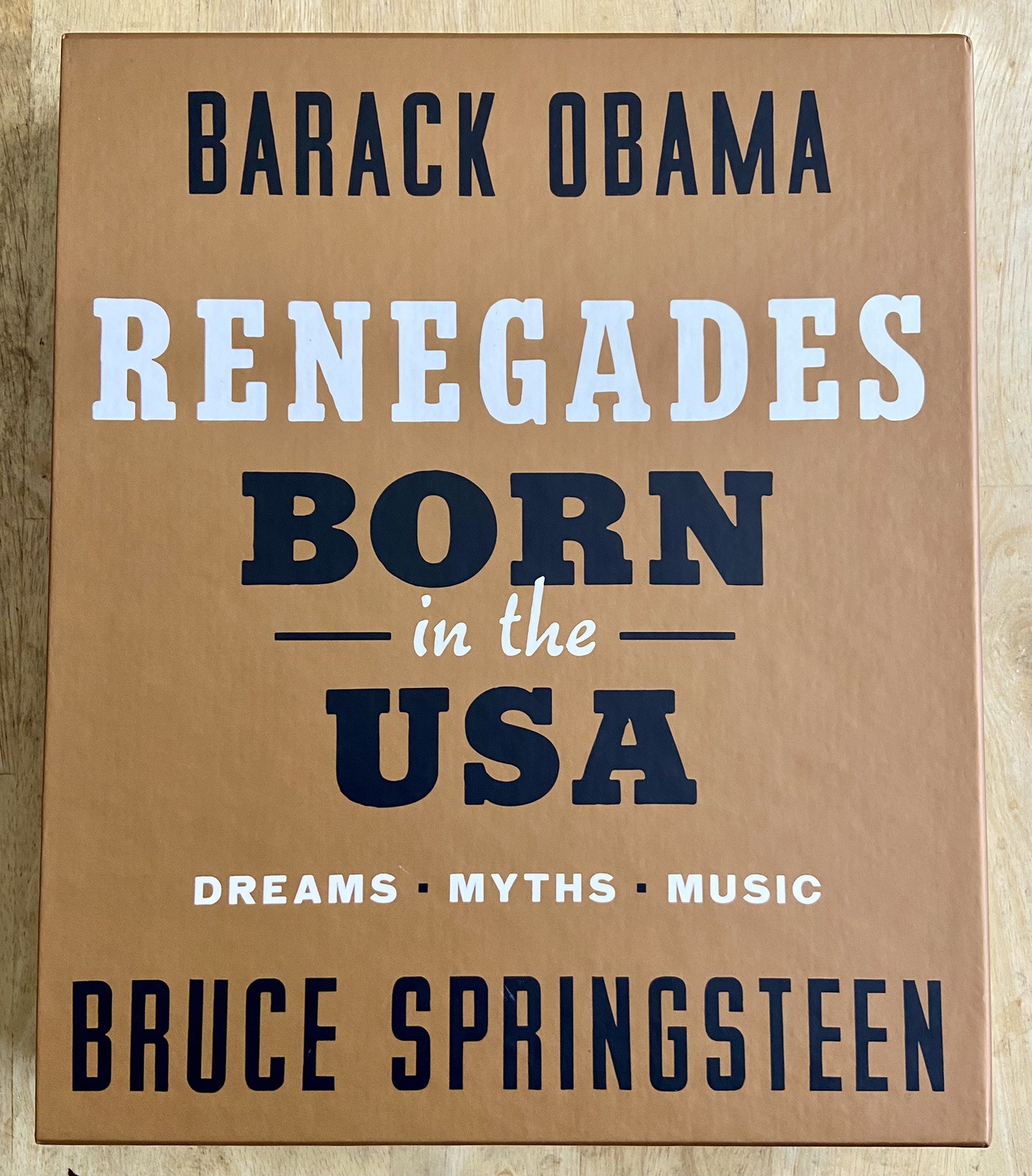 GEM! Bruce Springsteen/Barack Obama Renegades Deluxe Edition DUAL SIGNED Book
