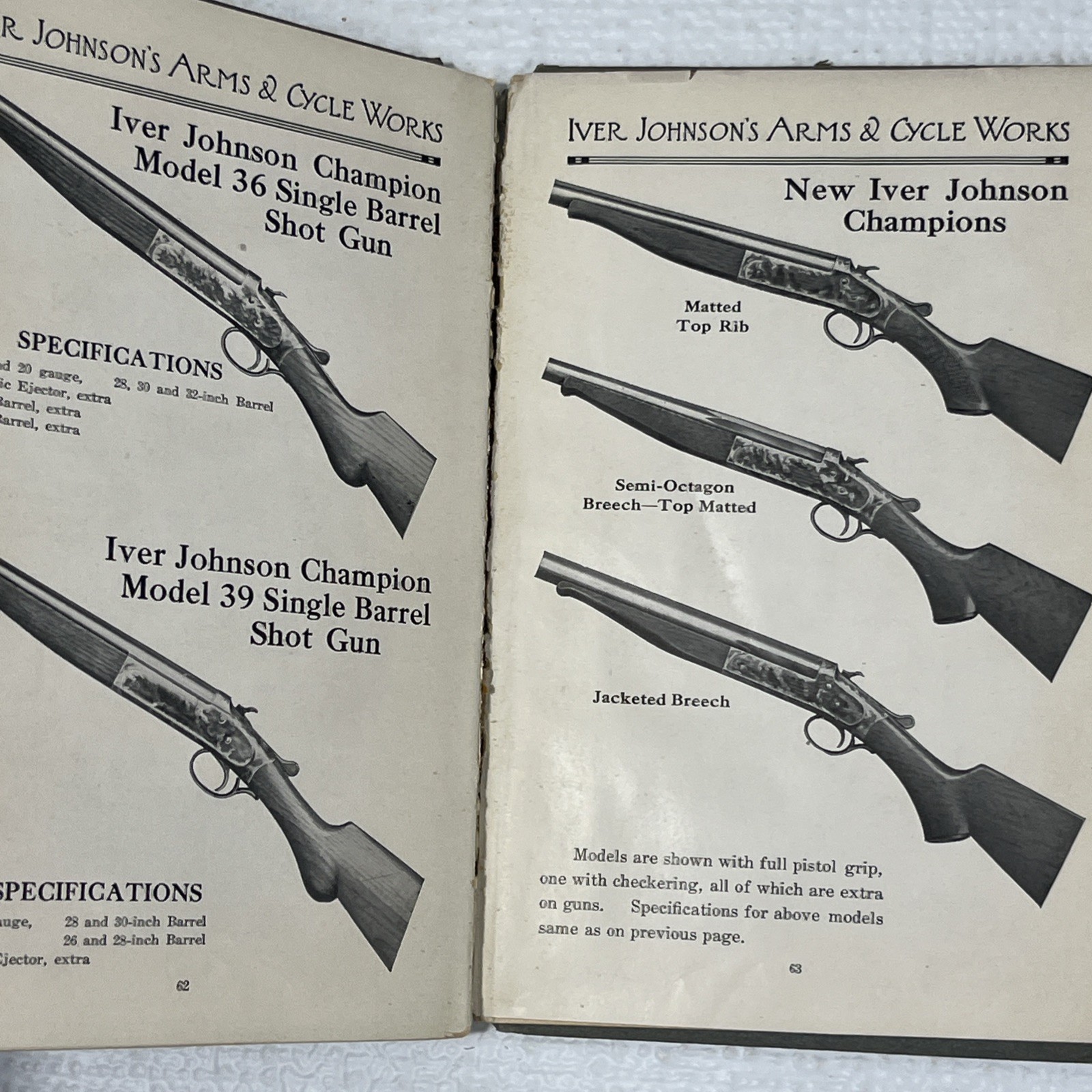 1913 Iver Johnson Original Paper Catalog for Bicycles, Motorcycles