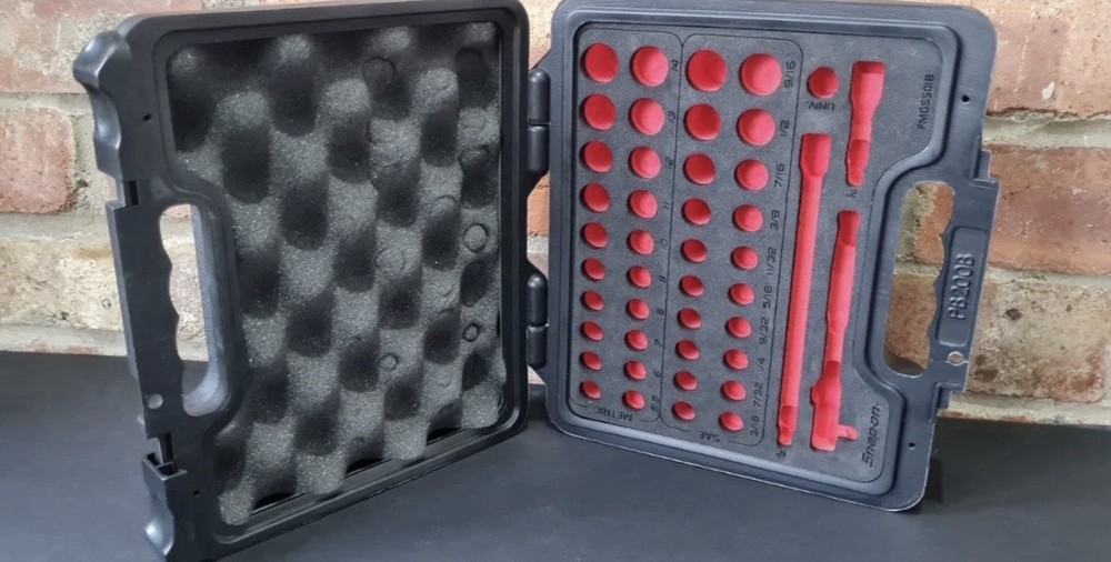 Snap On Storage Case Pro Fi Foam Tray 1/4" General Service Socket Set 144TMPBFR