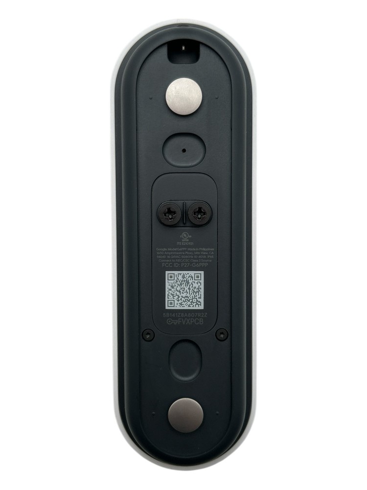 Google Nest 3rd Gen Wired 2K Doorbell, Snow