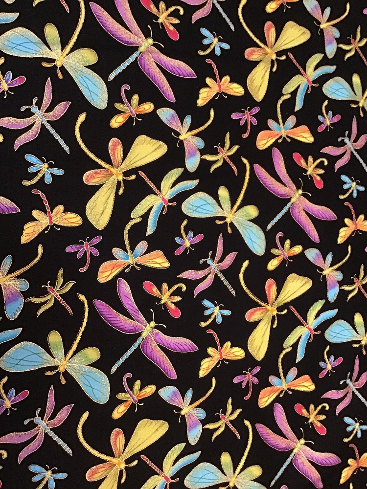 Fabric Dragonfly-M1, sold by the yard