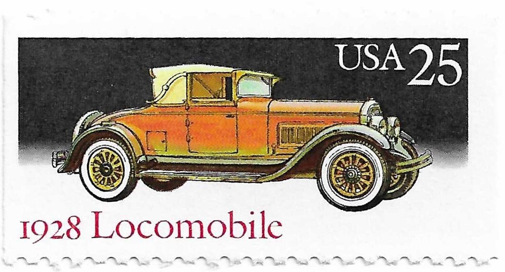 STAMP SCOTT 2381 "Locomobile" 25 CENT 1988 MNH