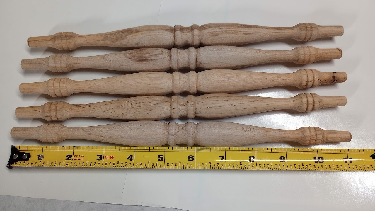 5 Hardwood Spindles for Cribs & Cradles  Size 11 inch