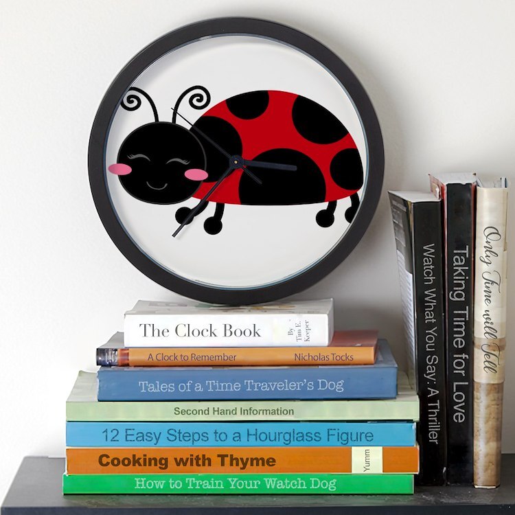 CafePress Ladybug 10" Wall Clock (139771445)