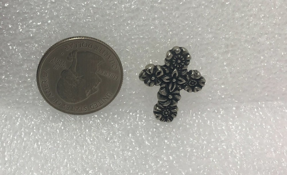Flower Cross Pin