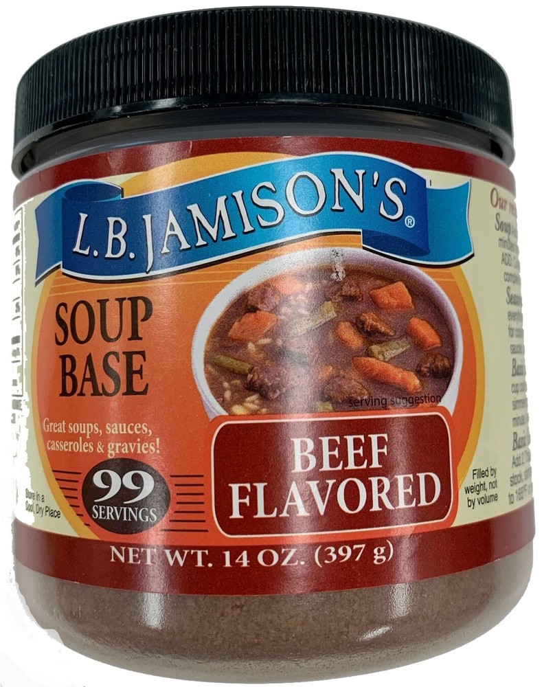 L.B. Jamison's Beef Flavored Soup Base - 14 oz (6 - pack)