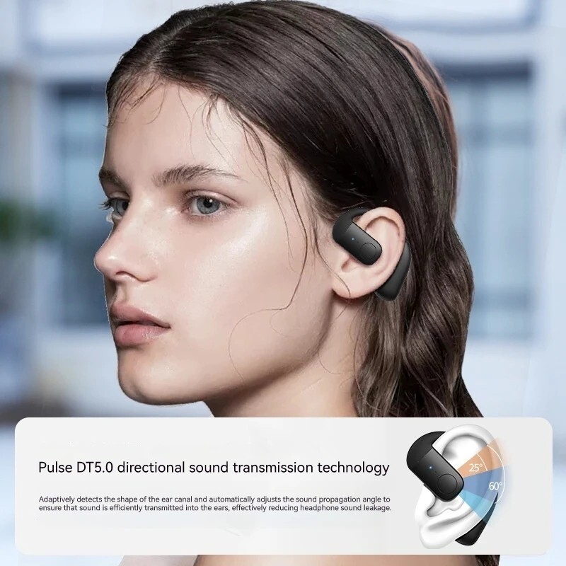 True Wireless Bone Conduction Headphones Bluetooth 5.4 Wireless Headset Earbuds