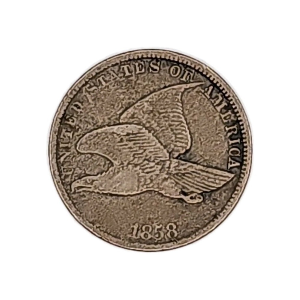 1858 Small Letters Flying Eagle Cent 1C