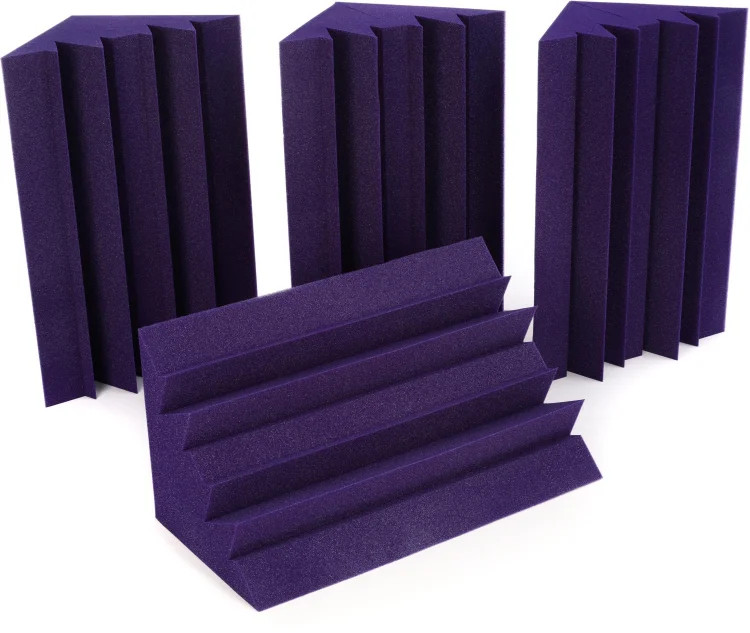 Auralex LENRD Studiofoam Bass Traps 4-pack - Purple