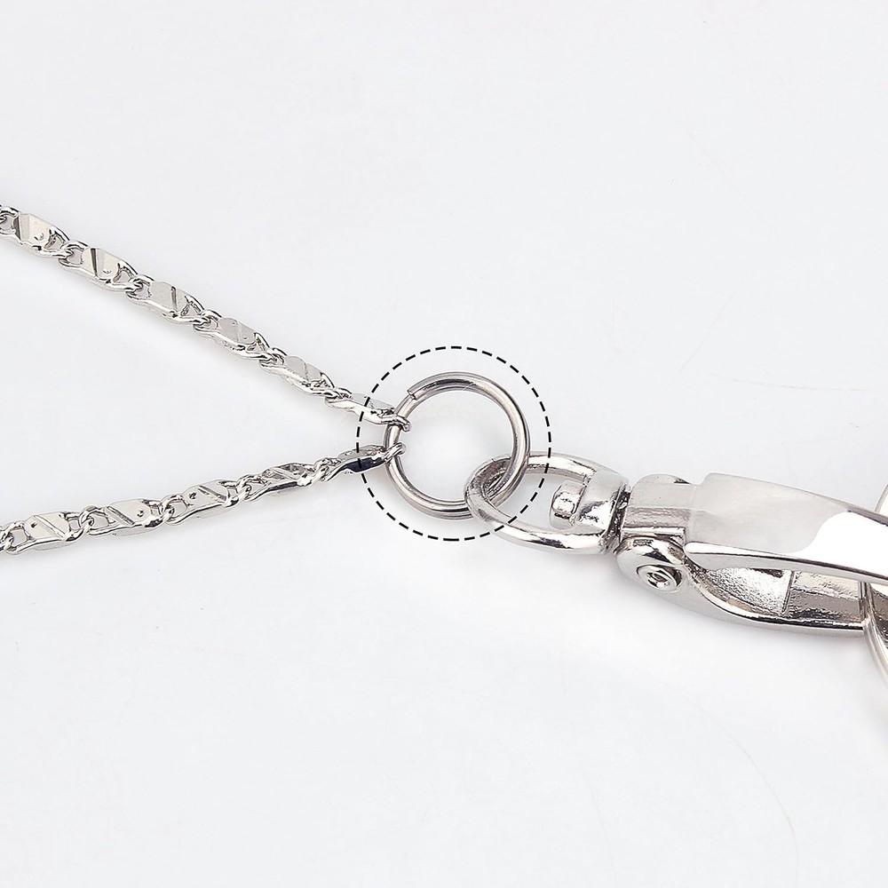 Split Ring, 12 Pack of Titanium Alloy Small Key Rings (Diameter: 10Mm)