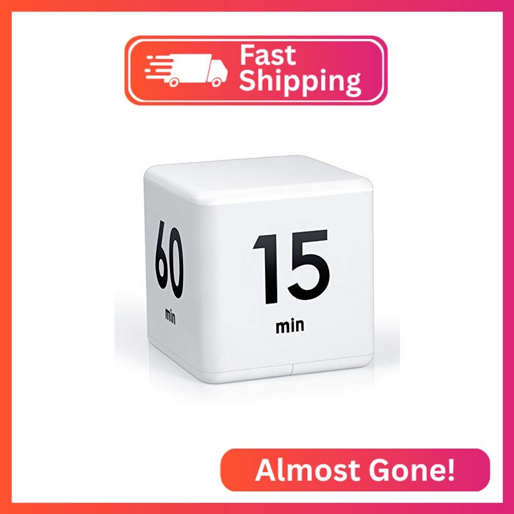 Weewooday Cube Timer, Gravity Sensor Flip Timer for ADHD Productivity, Classroom