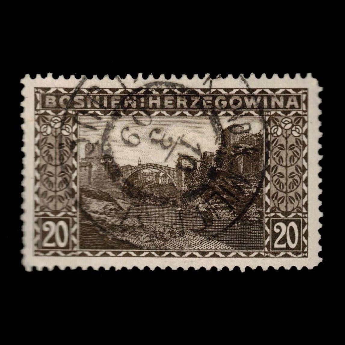 Bosnia & Herzegovina, Scott 36, Old Bridge, 1906, used, 115369