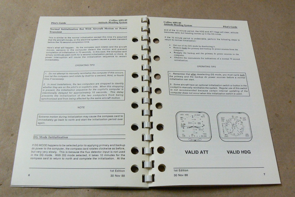 Collins AHS-85 Attitude Heading System Pilot's Guide