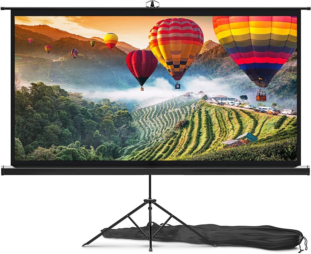 PyleHome PRJTP102 Tripod Projector Screen 100"16:9