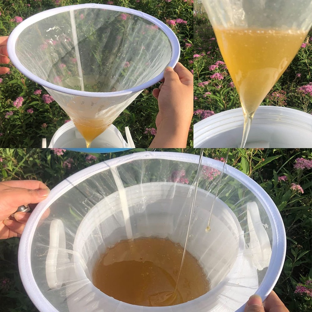 4 PCS Honey Strainer Filter Net Screen Food Filter Extraction Apiary Tool