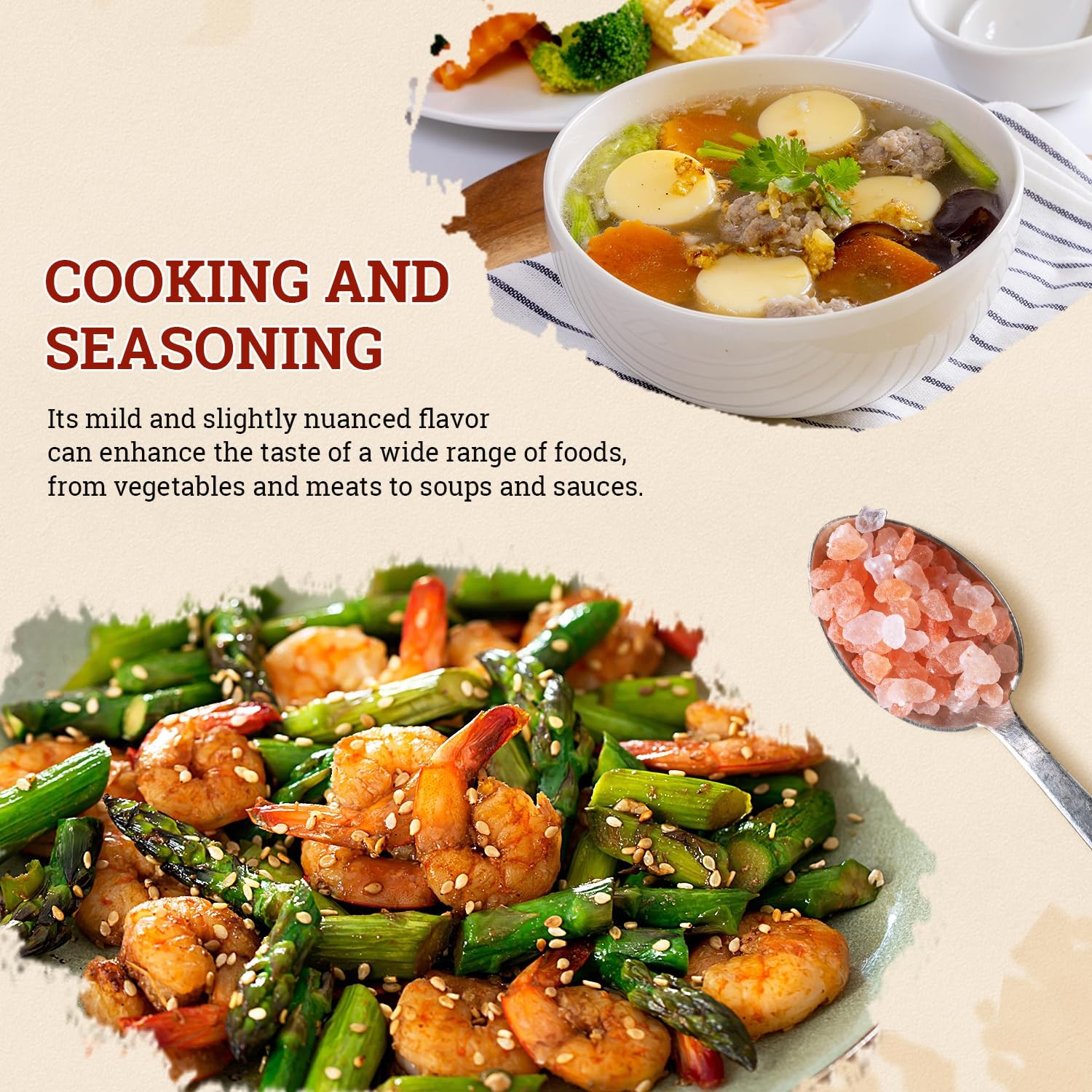 Himalayan Pink Salt Coarse, Coarse Grain 1 Lb, Pink Himalayans Sea Salt, Sea Sal