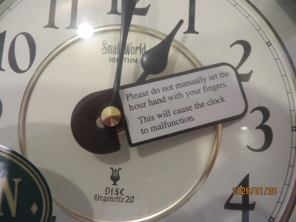 RHYTHM CLOCK - Prestige Organette 20 - NIB